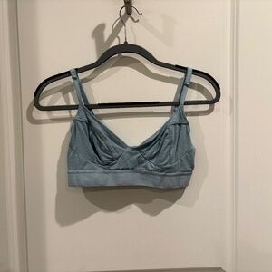 Free People Intimately Bra/Bralette Adjustable Straps Light Blue SZ Large